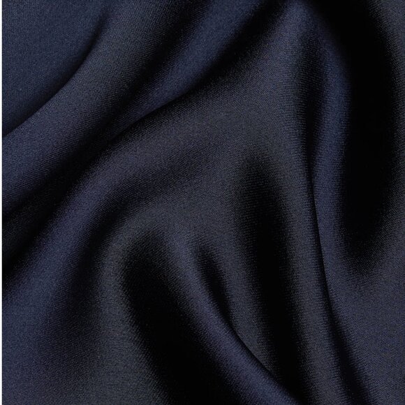 Haleigh Charmeuse Cowl Neck Gown Maxi Dress Navy Blue 6 NWT $595 - Picture 7 of 9